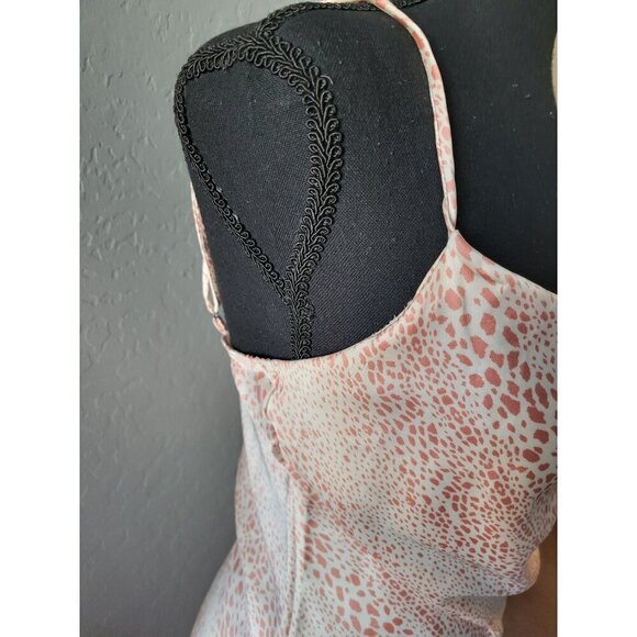 Audrey 3+1 Pink Patterned Adjustable Slip Dress Size S Y2k 90's Party Clubwear - Picture 3 of 10